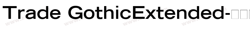 Trade GothicExtended字体转换